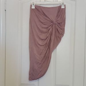 Asymmetrical Pink Skirt